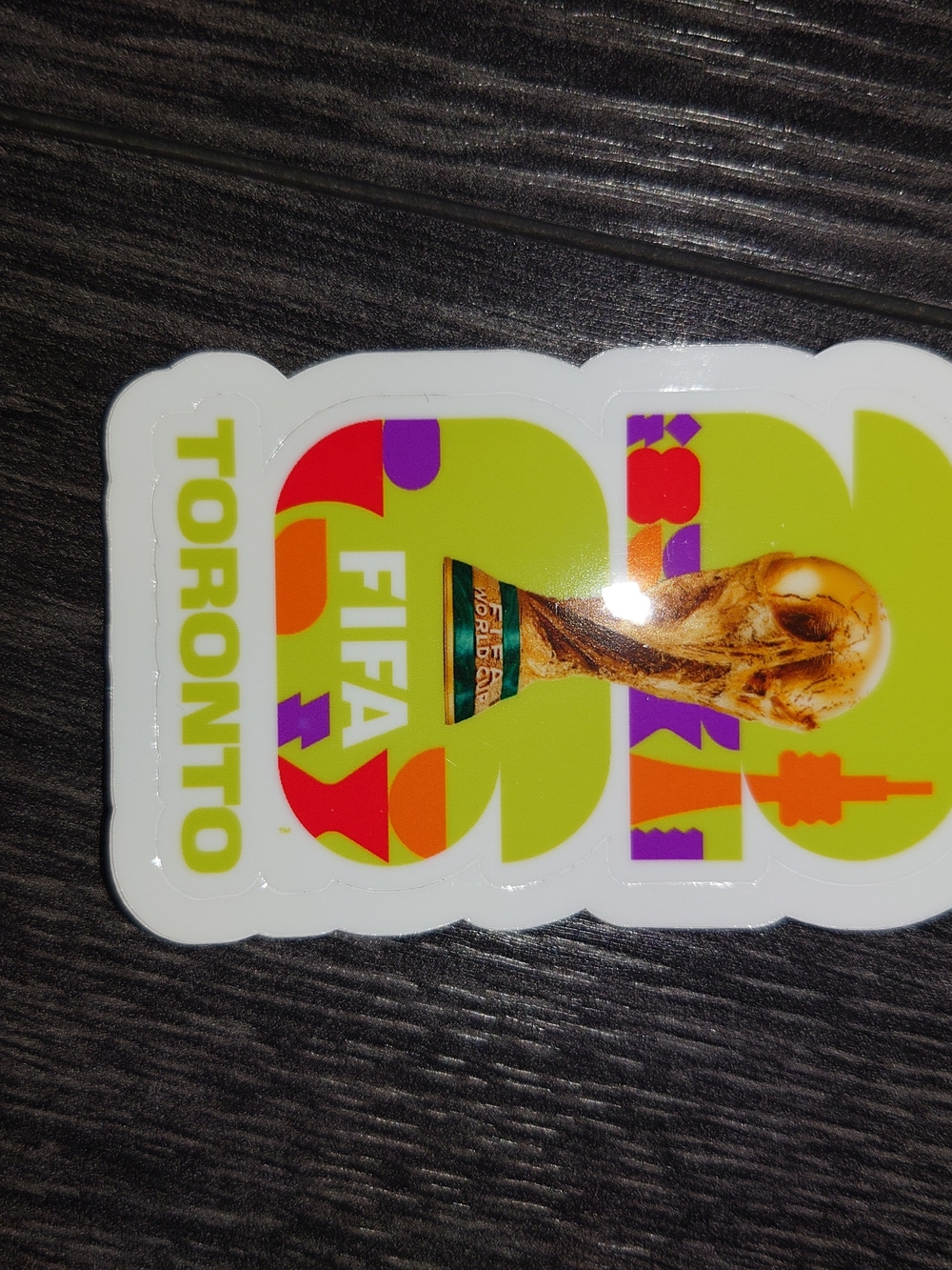 Official 2026 World Cup Toronto Sticker - Lime Green